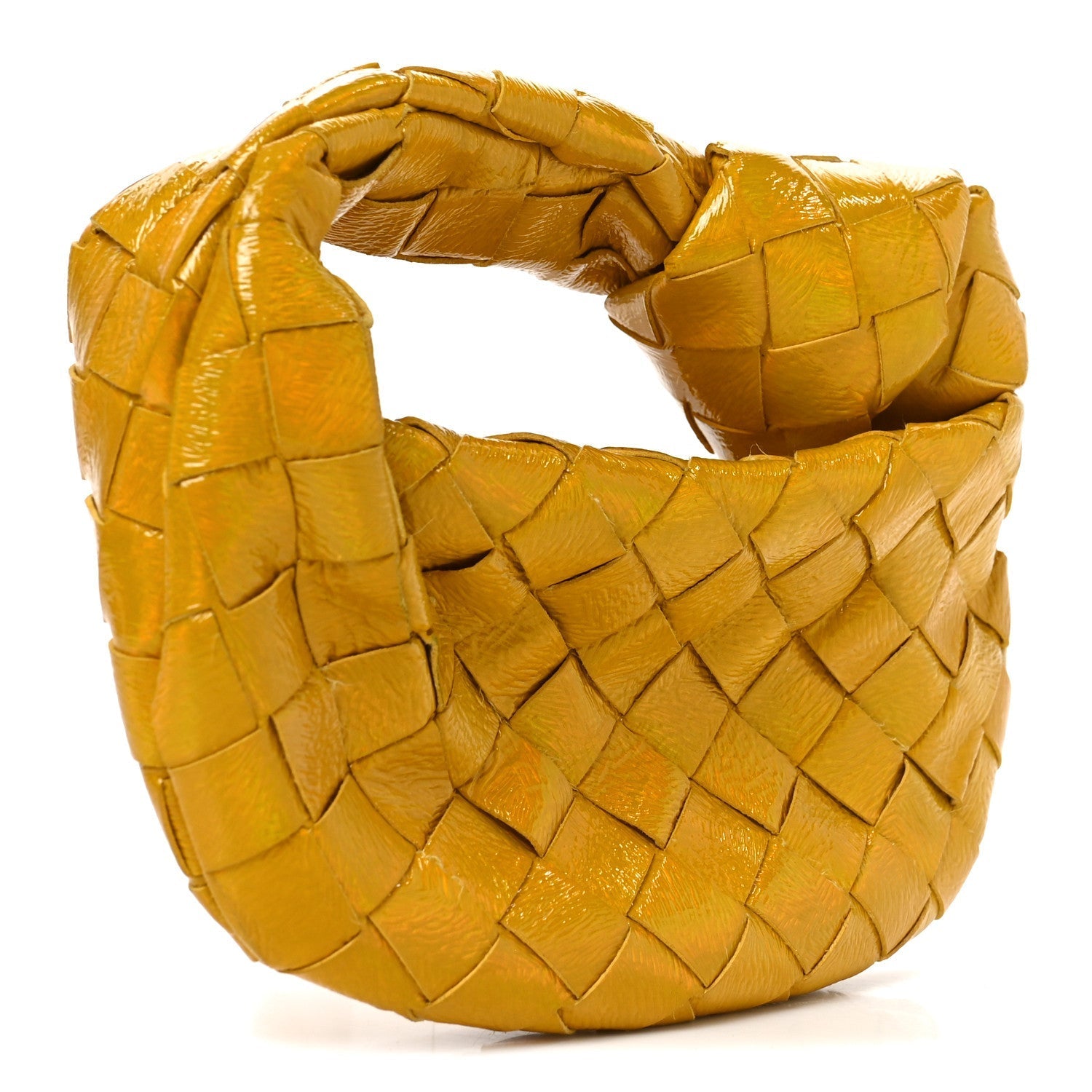 Textured Deerskin Intrecciato Candy Jodie Yellow
