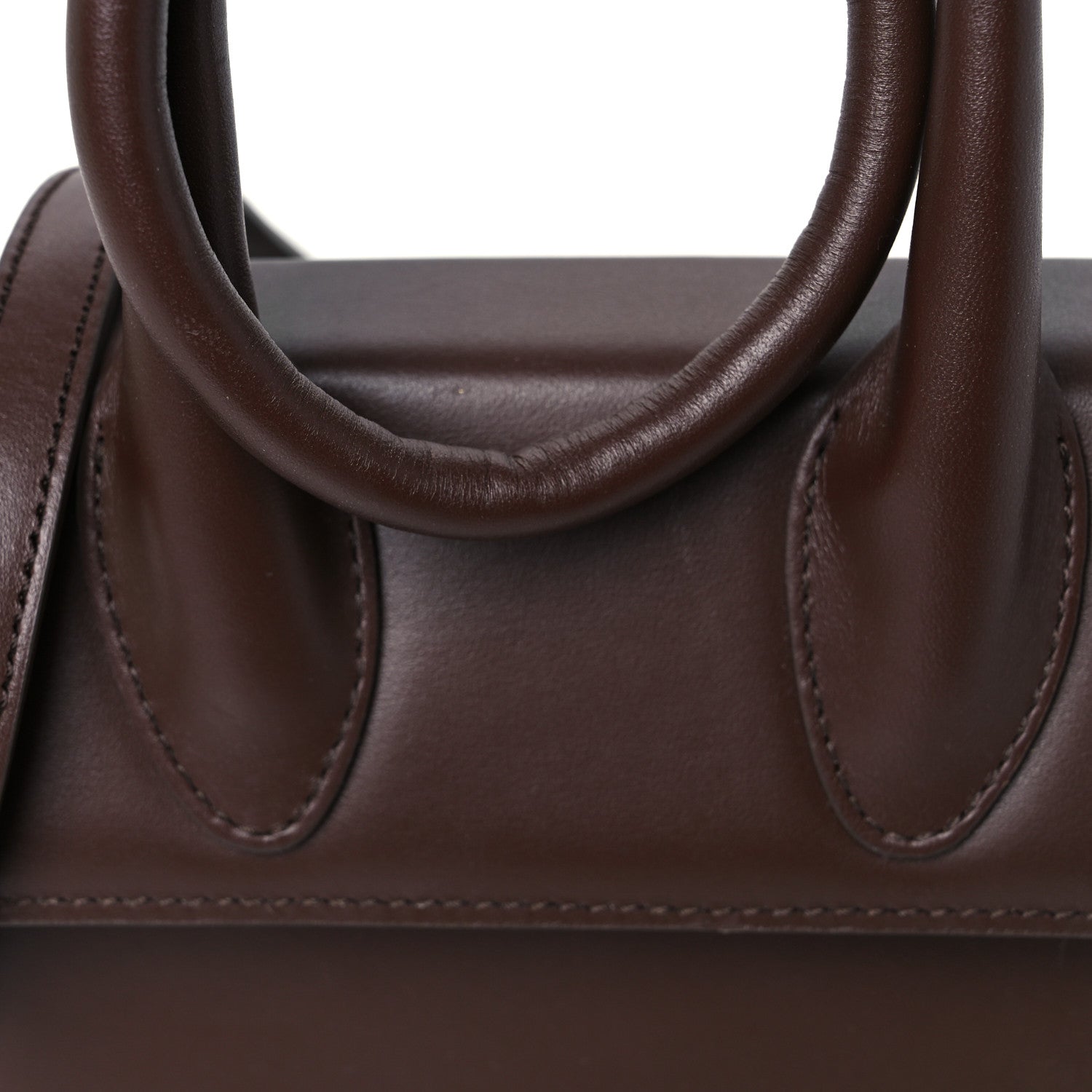 Smooth Calfskin Le Chiquito Noeud Dark Brown