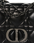 Calfskin Macrocannage Large Caro Bag Black