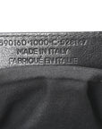 Baby Daim Suede Gold Metallic Edge Hardware Mini City Black