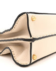 Cuoio Romano Selleria Chamois Medium Peekaboo I SEE U Satchel White