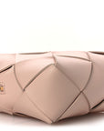 Lambskin Maxi Intrecciato Mini Cassette Camera Bag Macaroon