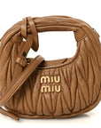 Nappa Matelasse Micro Wander Hobo Caramel
