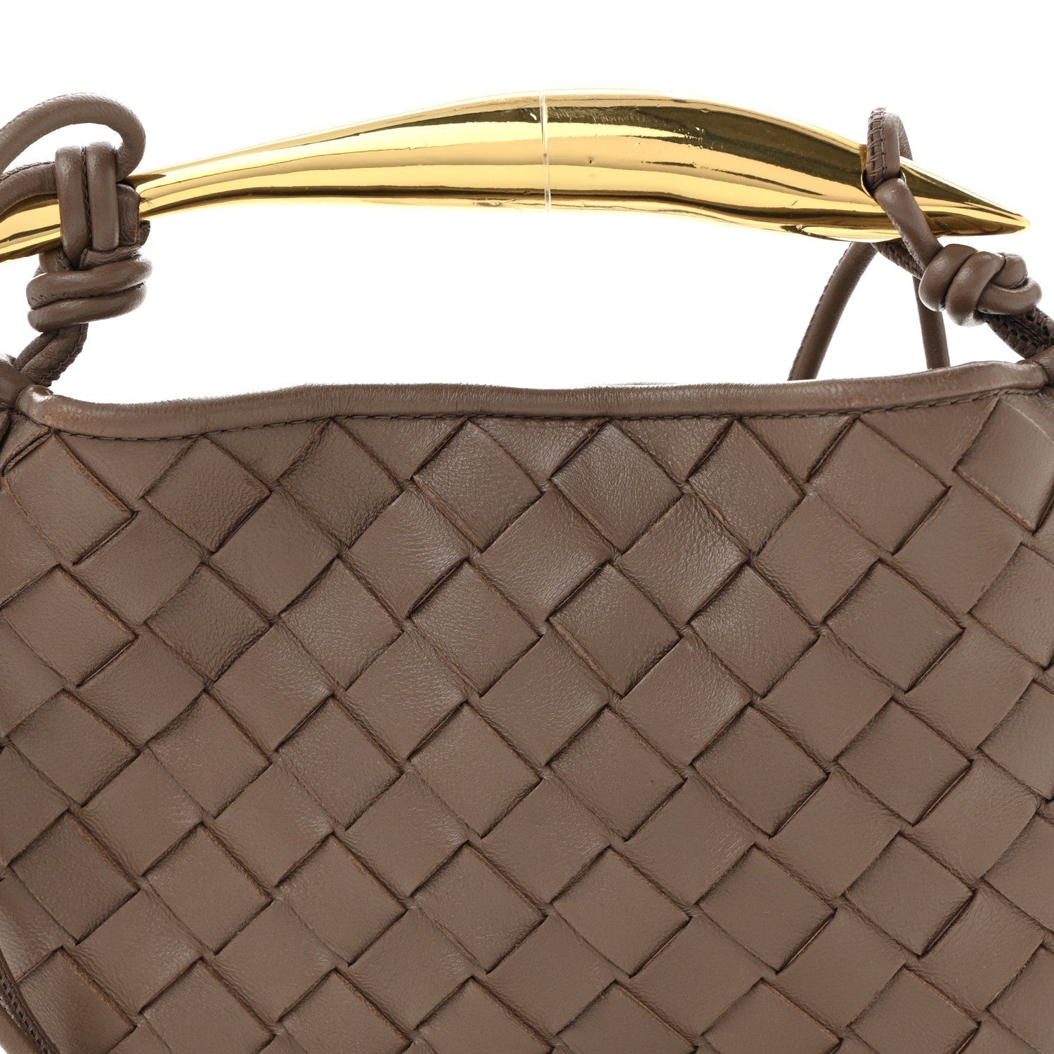 Nappa Intrecciato Mini Sardine Bag Taupe Grey