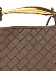 Nappa Intrecciato Mini Sardine Bag Taupe Grey