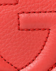 Pebbled Calfskin Small Soho Disco Bag Tabasco Red