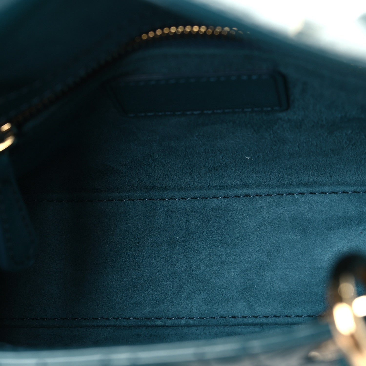 Patent Cannage Mini Lady Dor Blue
