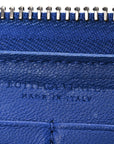 Nappa Intrecciato Zip Around Wallet Cobalt