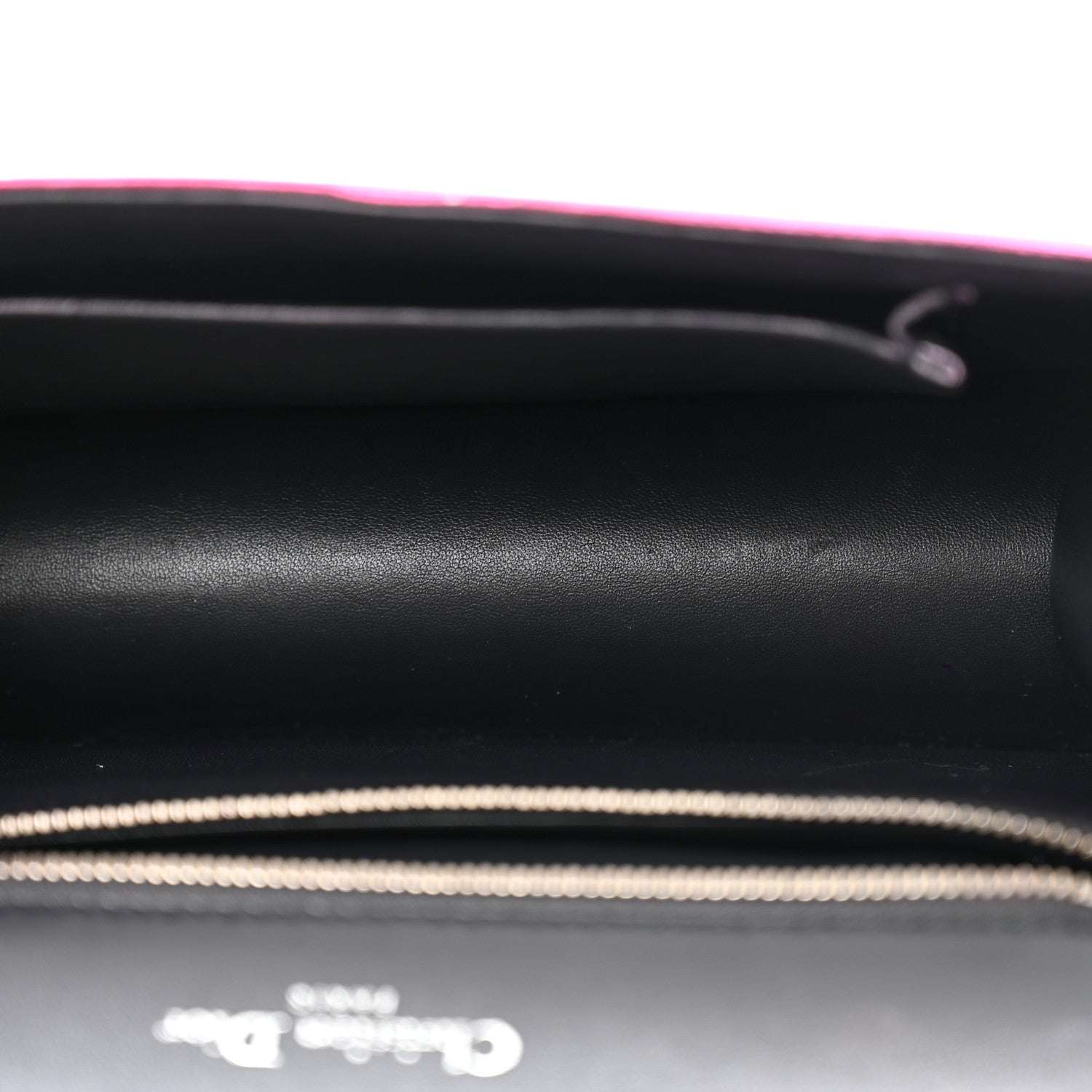Metallic Lizard Small D1ORama Flap Bag Fuchsia