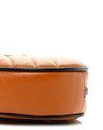 Vintage Effect Calfskin Matelasse Diagonal Torchon GG Marmont Belt Bag 95 38 Cognac