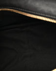 Lambskin Tag Bowling Bag Black