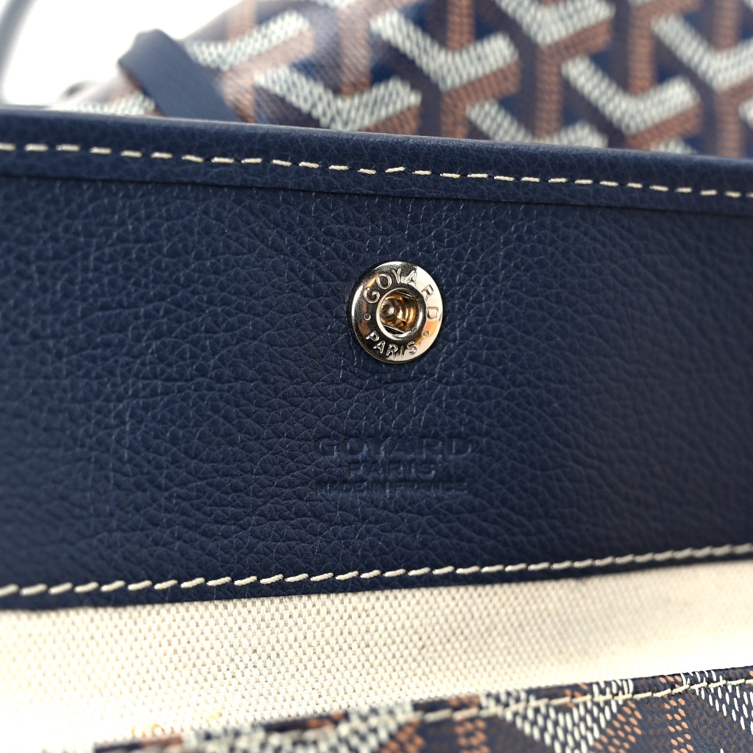 Goyardine Reversible Anjou PM Navy