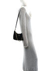 Velvet Nappa Mini Re-Edition Shoulder Bag Black