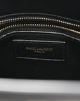 Calfskin Bi-Color Small Sac De Jour Burgundy Black