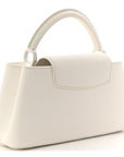 Taurillon Capucines East West MM Optic White