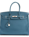 Togo BIRKIN 35 Blue Jean