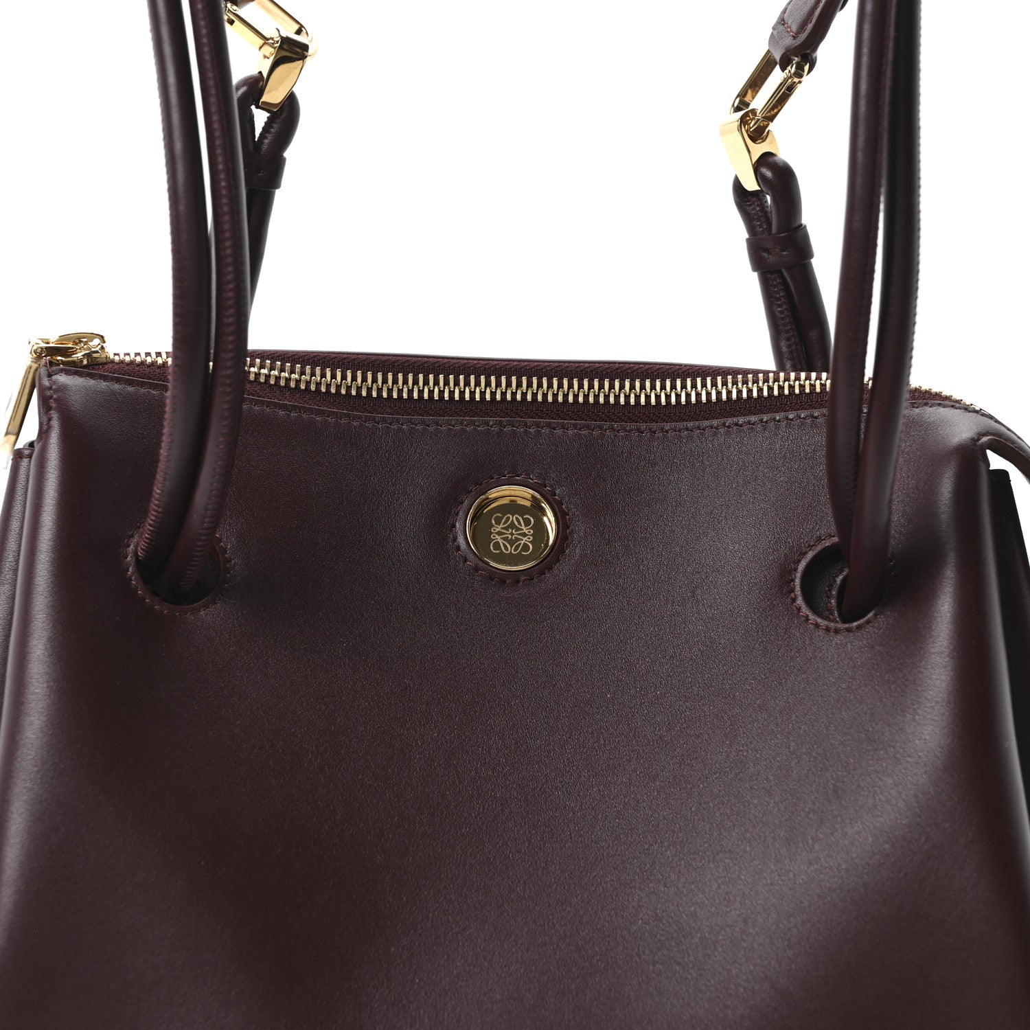 Supple Calfskin Small Madrid Bag Dark Burgundy