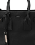 Grained Calfskin Small Supple Sac De Jour Black