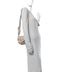 Calfskin Jacquard Mini Gate Dual Bag Clay