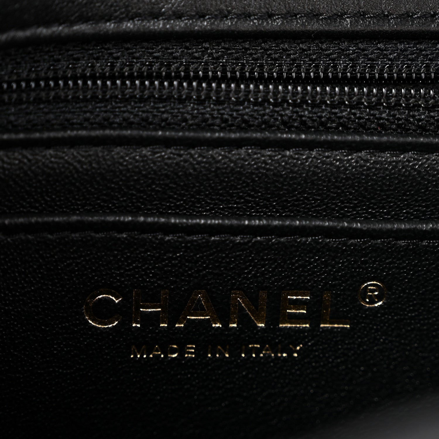 Lambskin Quilted Mini Rectangular Flap Black