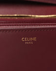 Box Calfskin Medium Classic Box Flap Bag Burgundy