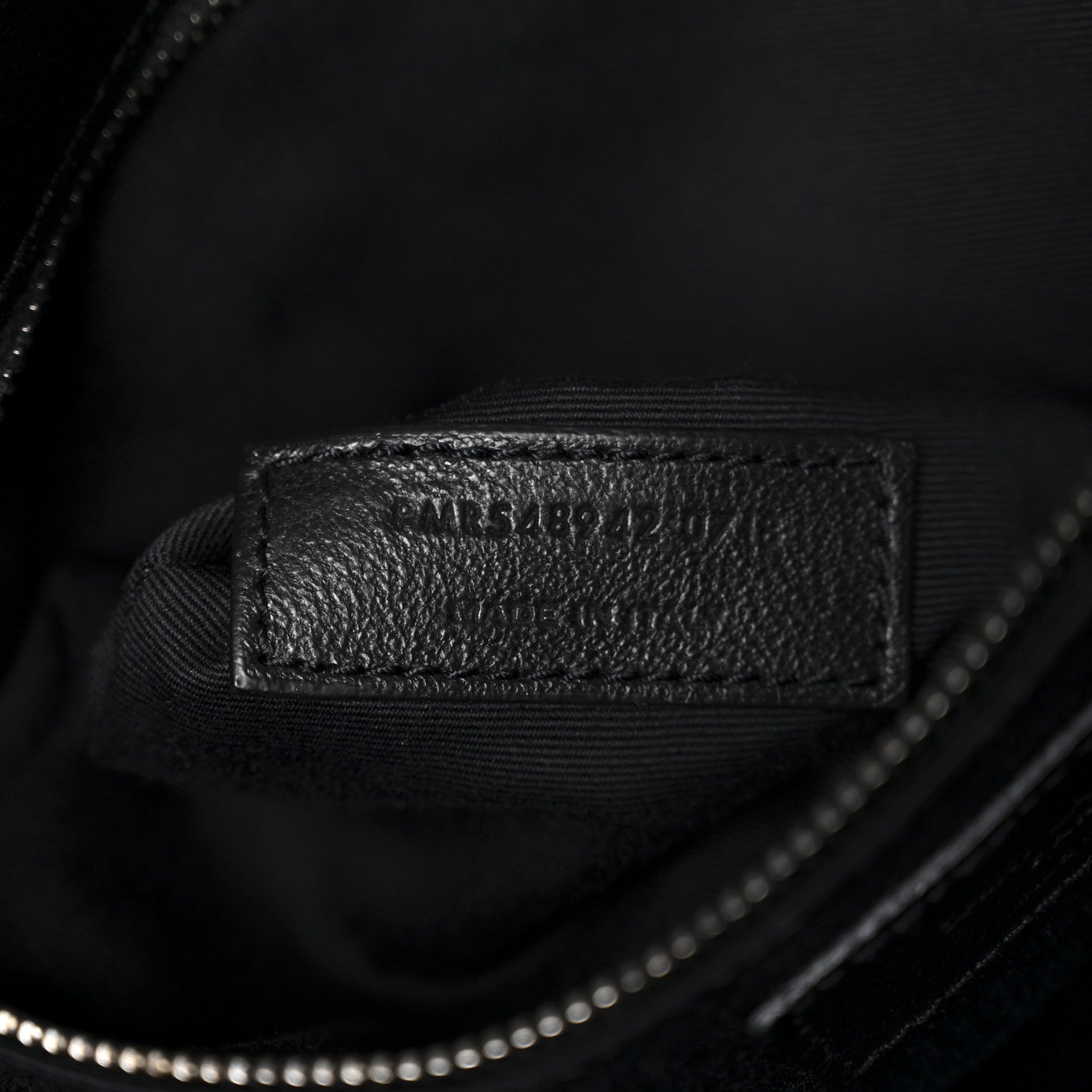 Patent Crocodile Embossed Lambskin Monogram Medium Niki Chain Satchel Black