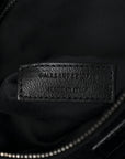 Patent Crocodile Embossed Lambskin Monogram Medium Niki Chain Satchel Black
