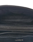 Calfskin Y Quilted Monogram Monochrome Small Loulou Chain Satchel Black