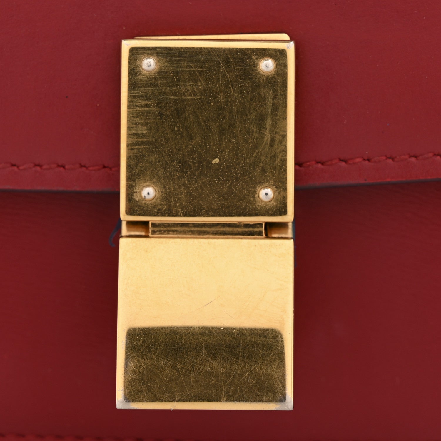 Box Calfskin Small Classic Box Flap Bag Red