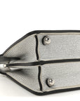 Crystal Vitello Laminato FF Petite Peekaboo I SEE U Satchel Crystal Argento