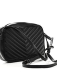 Calfskin Matelasse Monogram Lou Camera Bag Black