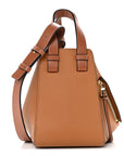 Grained Calfskin Mini Hammock Shoulder Bag Light Caramel