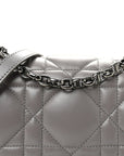 Calfskin Macrocannage Medium Caro Bag Iron Grey