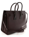 Calfskin Snakeskin Small Sac De Jour Burgundy