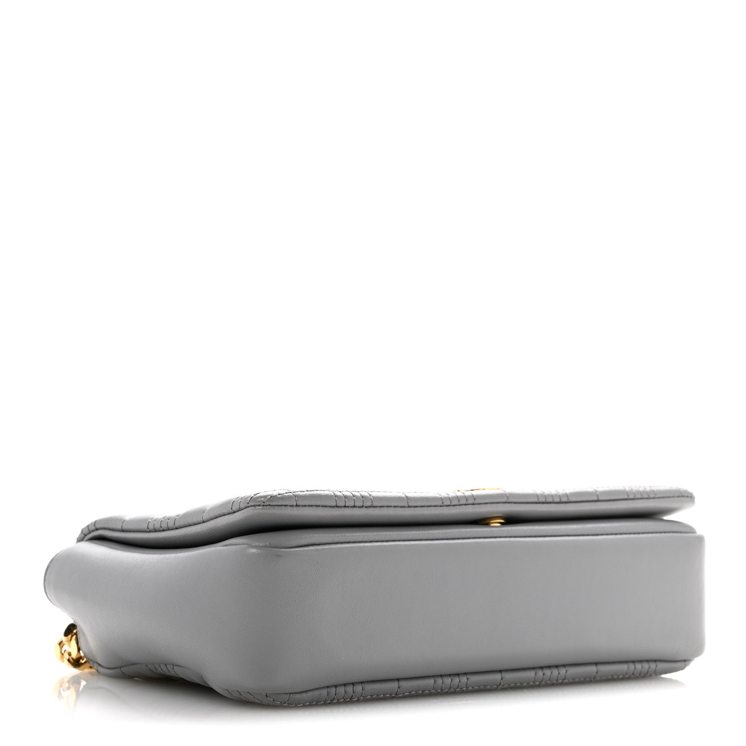 Lambskin Quilted Small Lola Bag Grey