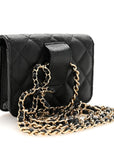 Caviar Quilted Belt Bag Black