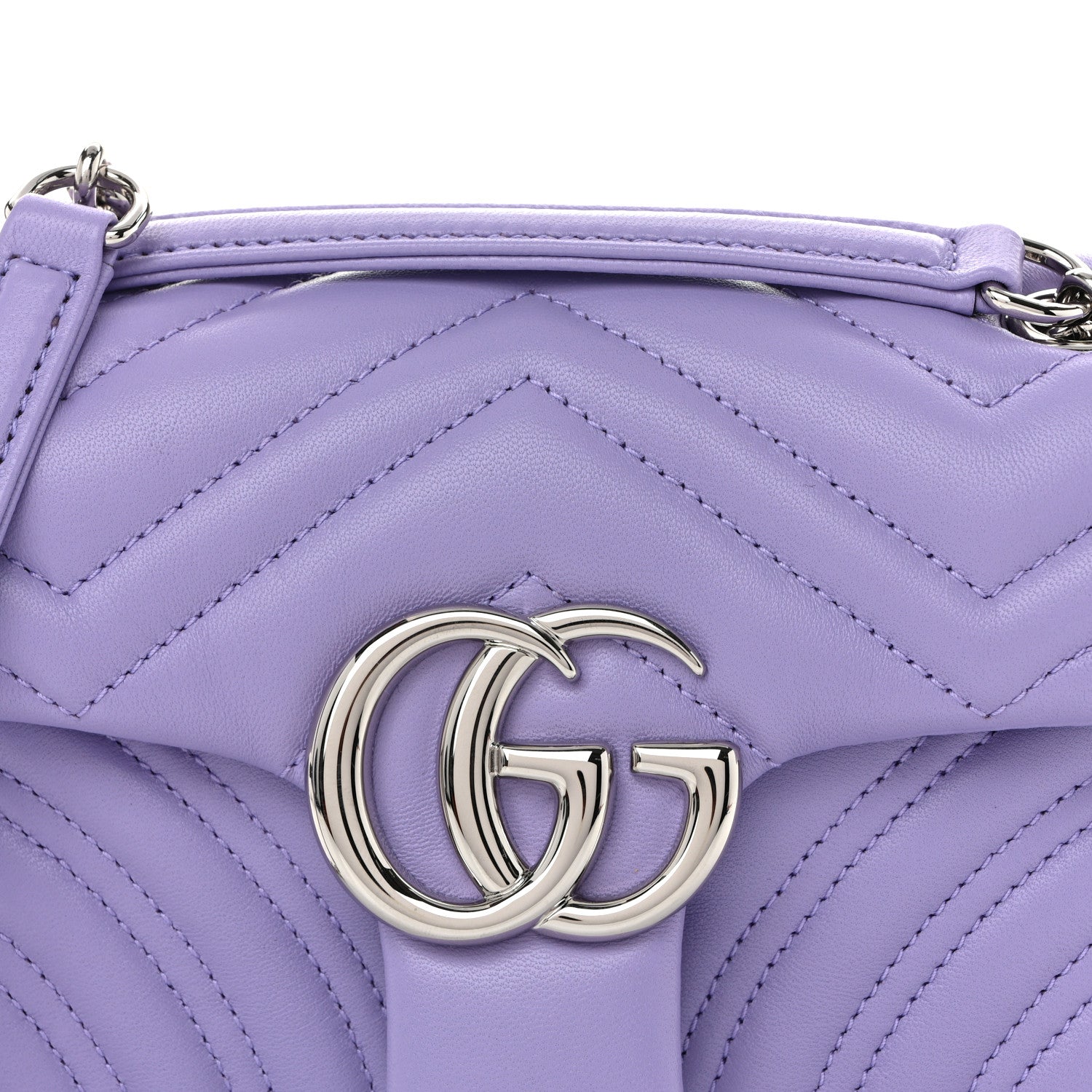 Lambskin Matelasse Small GG Marmont Shoulder Bag Lapis