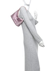 Satin Crystal Mini Re-Edition 2000 Bag Alabastro