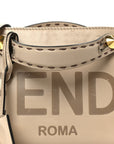 Vitello King Logo Embossed Mini By The Way Boston Bag Nuvola