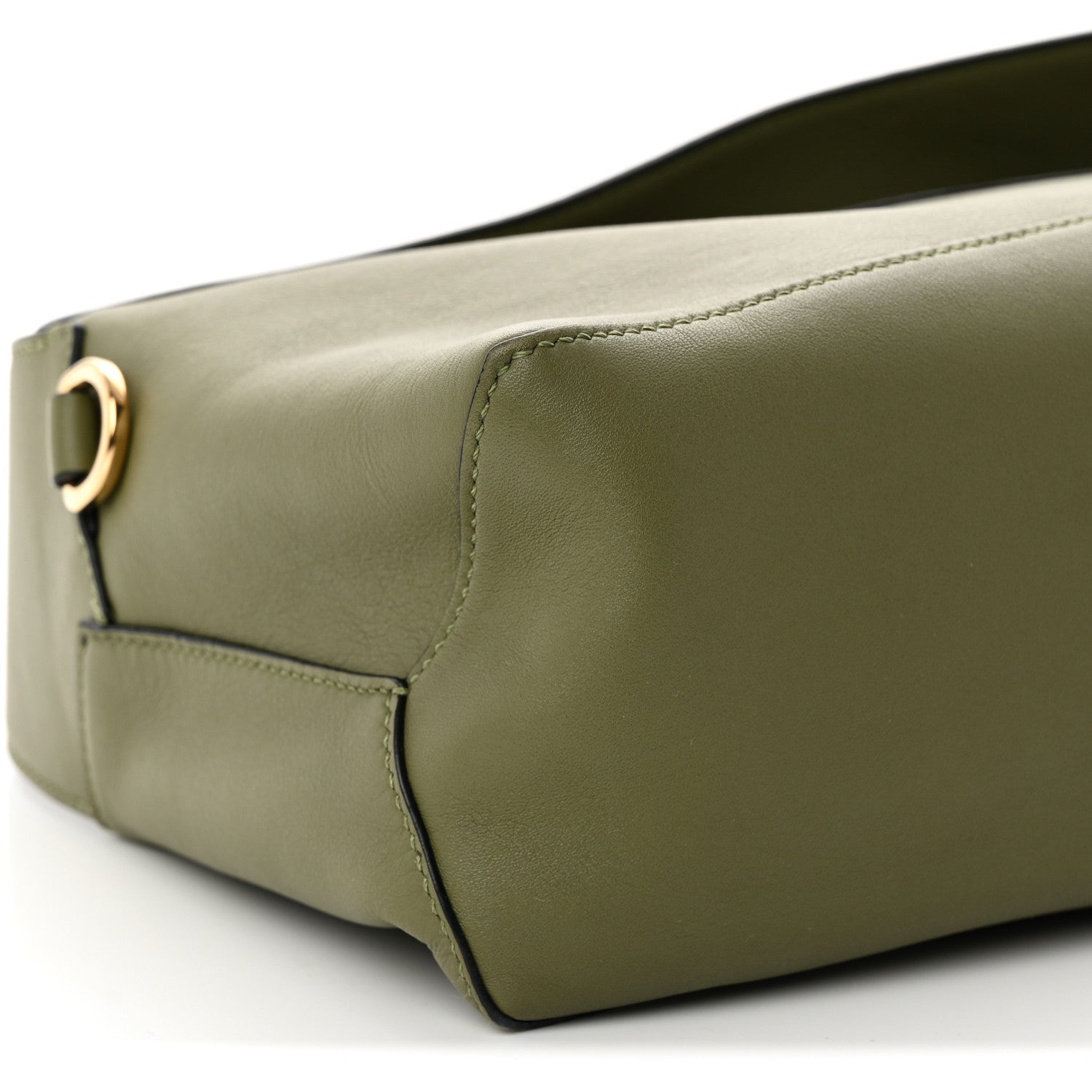 Calfskin Puzzle Hobo Avocado