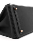 Togo Matte Alligator Birkin Touch 30 Black