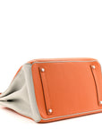 Togo Horseshoe Birkin 35 Orange Gris Perle