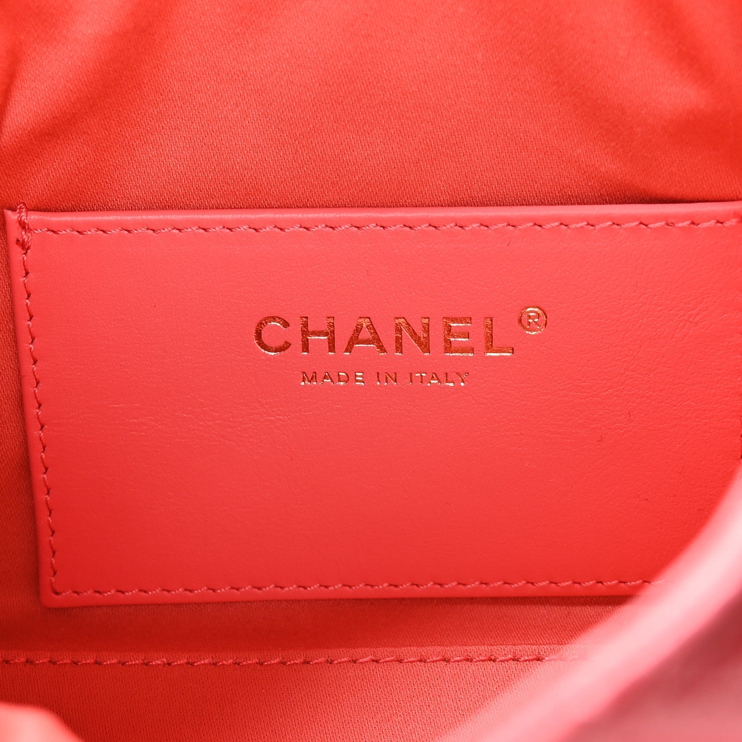 Caviar Quilted Mini CHNL 25 Handbag Coral