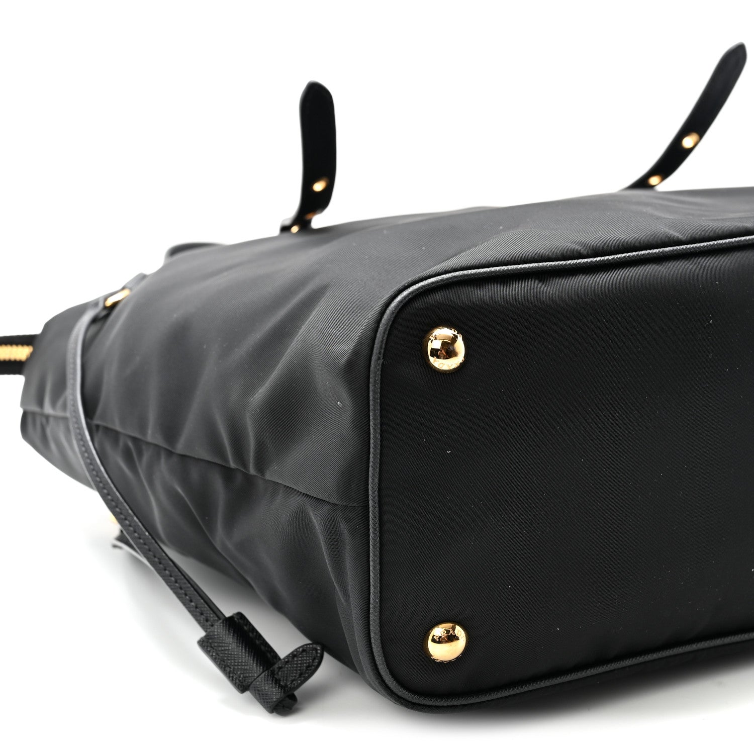 Tessuto Nylon Saffiano Tote Black