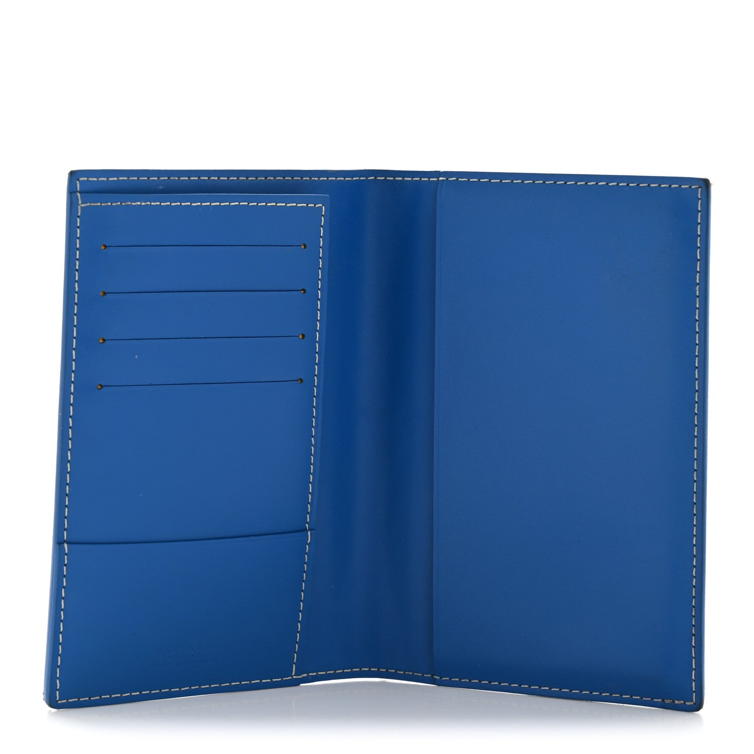 Goyardine Grenelle Passport Wallet Sky Blue
