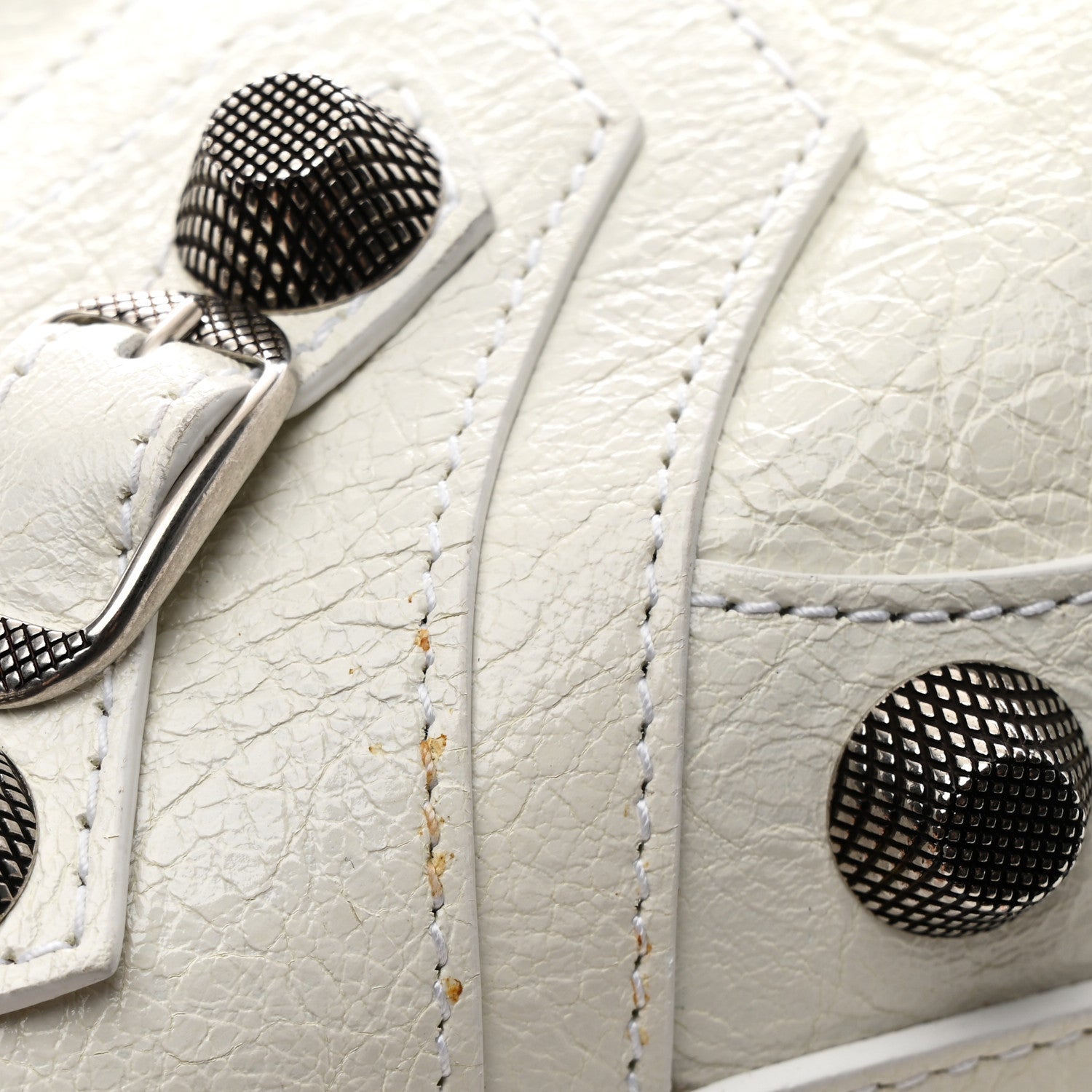 Agneau Arena Neo Cagole City Handbag Optic White