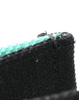 Canvas Embroidered Medium Miss D1OR Graffiti Book Tote Green Blue