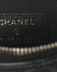 Caviar Quilted Small Vertical Coco Beauty Vanity Case With Chain Black