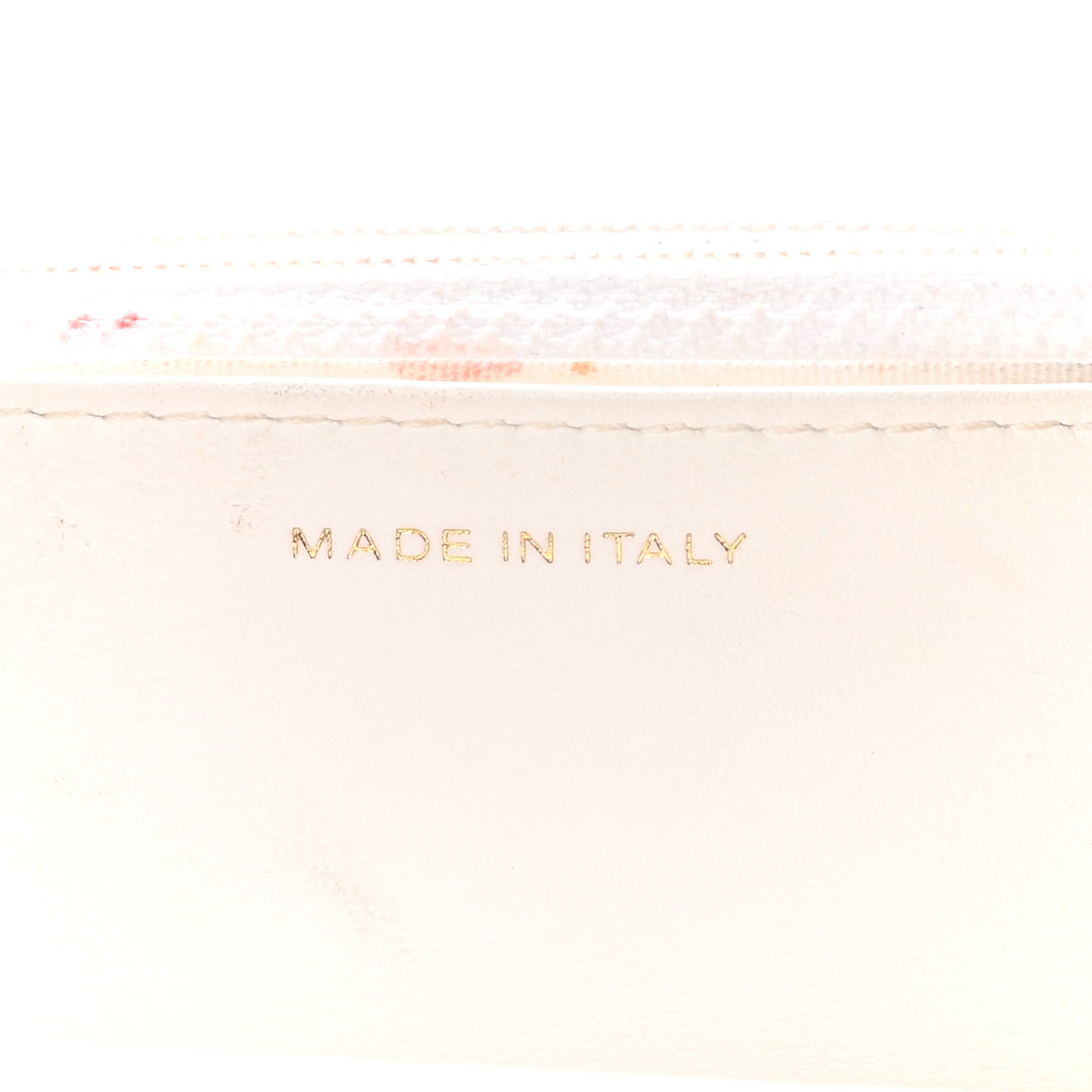 Shiny Crumpled Calfskin Quilted CHNL 19 Wallet On Chain WOC White