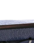 Matte Porosus Crocodile 18K White Gold Diamond Birkin 35 Bleu Brighton